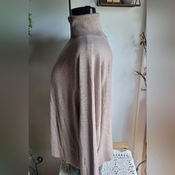 Ricki's Tan Turtleneck Cashmere Blend Sweater XL - Picture 7 of 8